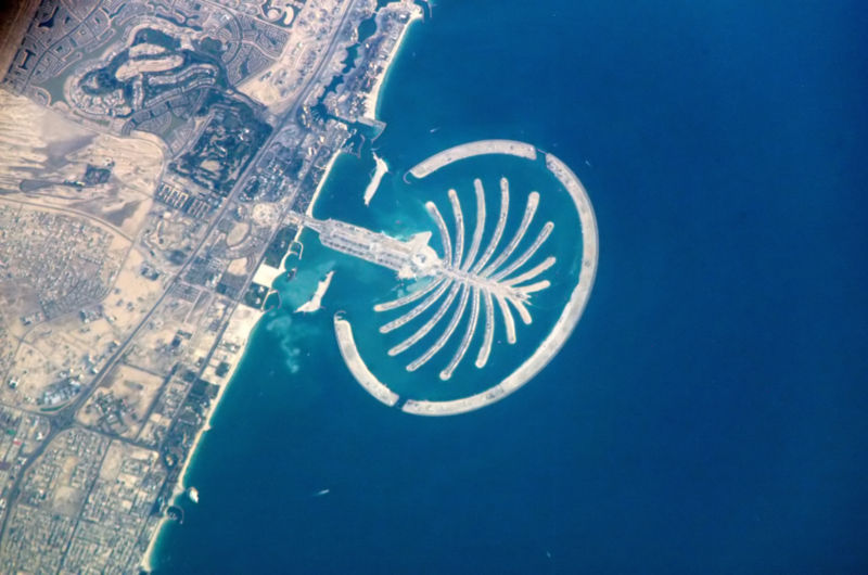 Palm Island Dubai UAE. One of its Emirates, 
